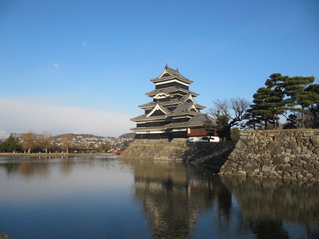 当時の状態のまま天守が残っている松本城