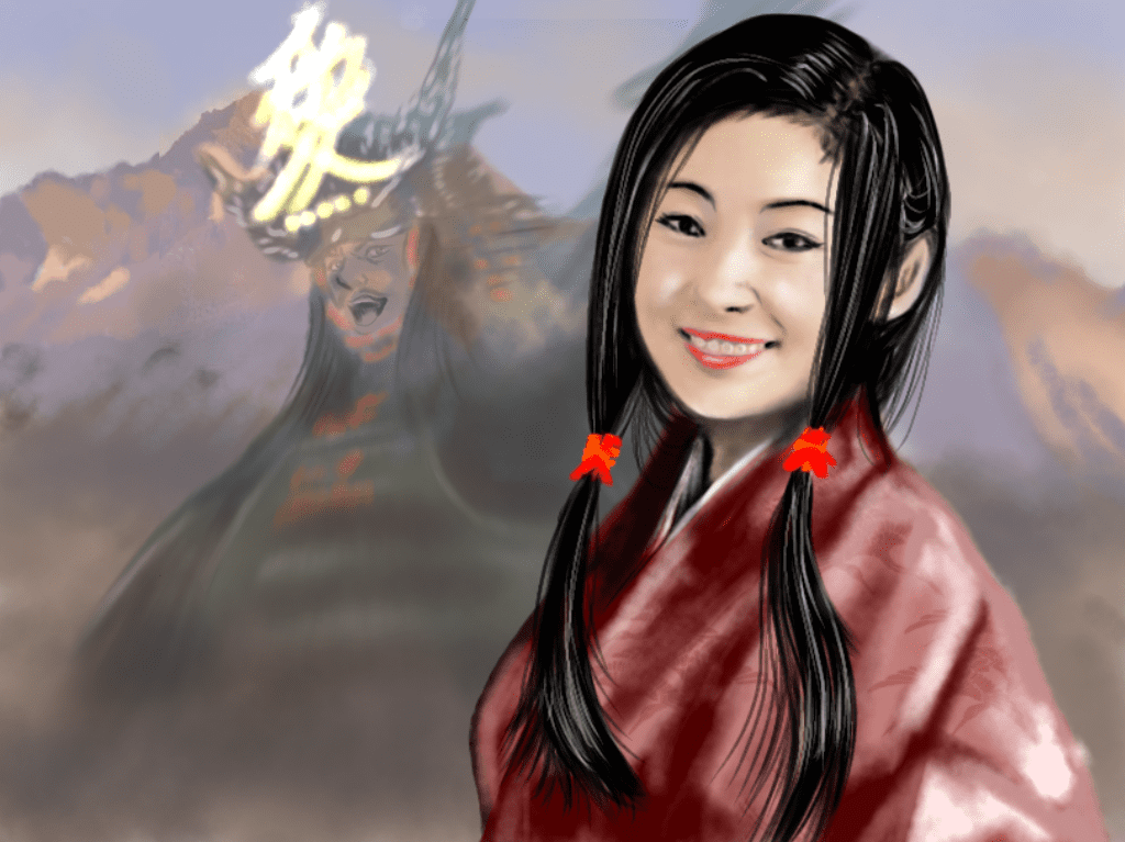 直江兼続の妻「お船の方」のイラスト