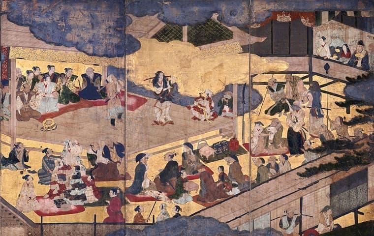 『阿国歌舞伎図屏風』（京都国立博物館収蔵、出典：wikipedia）