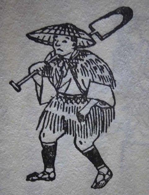 『和漢三才図会』に描かれた農民（出典：wikipedia）