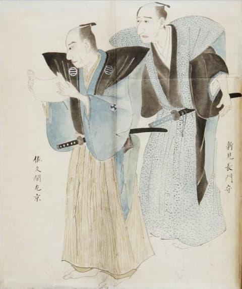 上級旗本は知行地を持つことができた。画像は新見正登と佐久間信近(wikipediaより)