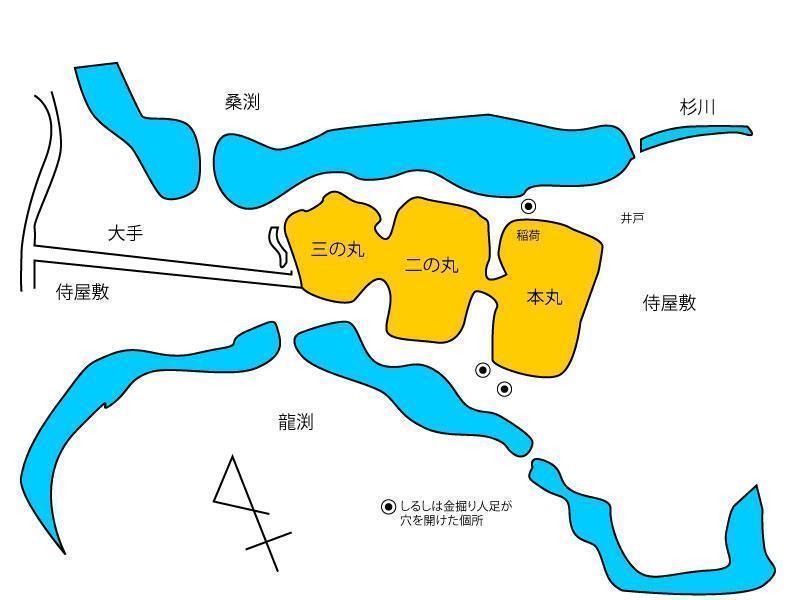 野田城絵図（出典：wikipedia）