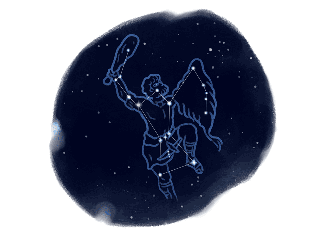 オリオン座のイラスト