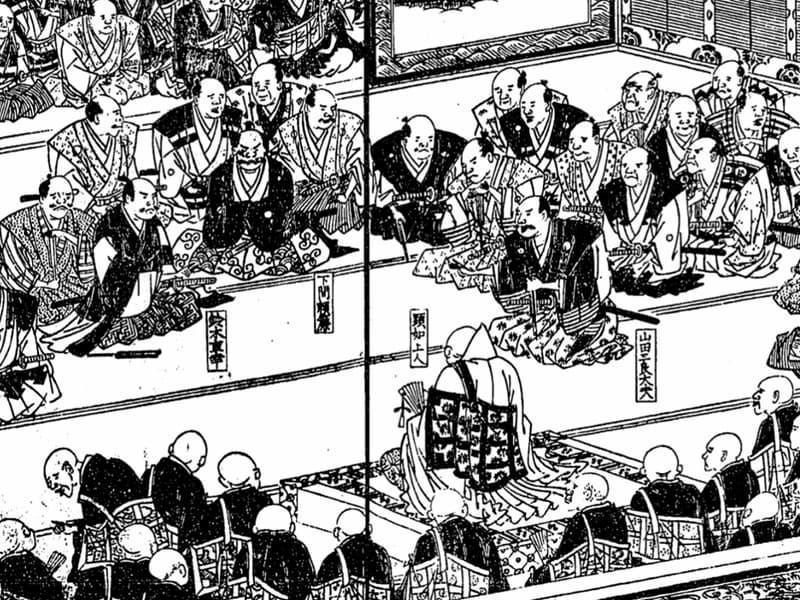 和歌山市立博物館蔵の「石山戦争図」（北が左。出所：<a href="https://ja.wikipedia.org/wiki/%E7%9F%B3%E5%B1%B1%E5%90%88%E6%88%A6" target="_blank">wikipedia</a>）