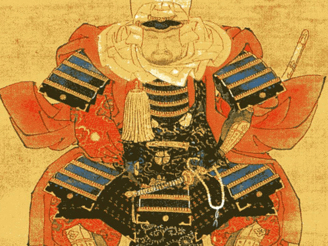 甲冑をつけた本願寺顕如の肖像画（石川県立博物館所蔵）
