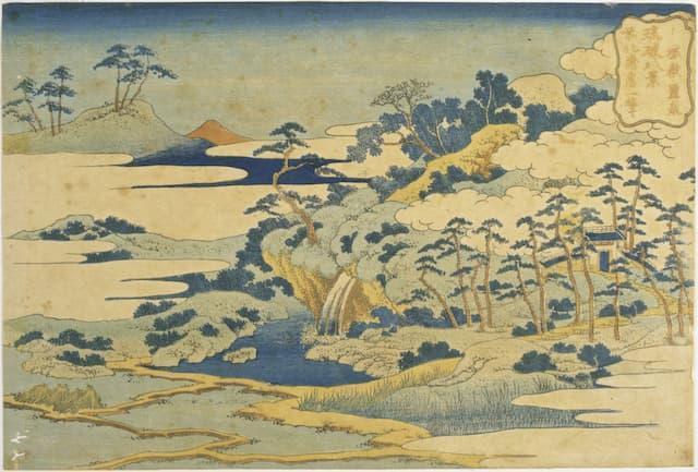 『琉球八景』の一つ、「城嶽靈泉」(出典:ColBase)