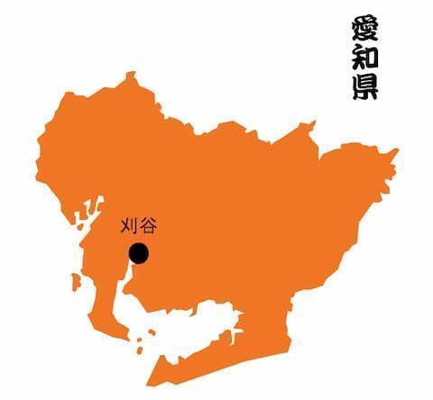 水野氏の本拠・刈谷の位置