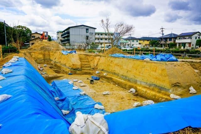 水城跡の発掘調査