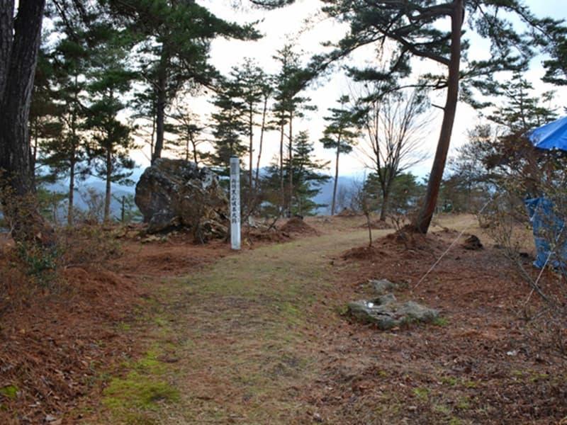 向羽黒山城 本丸跡