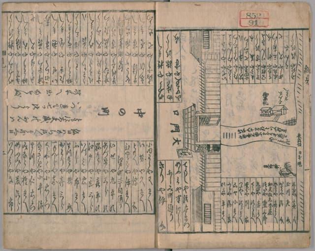 蔦屋重三郎が安永8年（1779）に出版した吉原細見（出典：国立国会図書館デジタルコレクション）