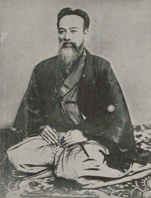 晩年の山岡鉄舟(出典:近代日本人の肖像)