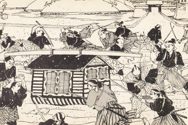 桜田門外の変(『少年勝安芳の生涯』より。出典:国会図書館デジタルコレクション)