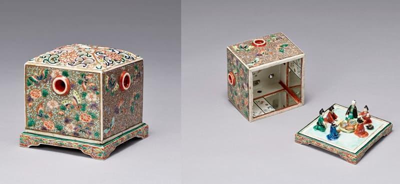 細工見世物の一種「色絵のぞきからくり」(出典:ColBase)
