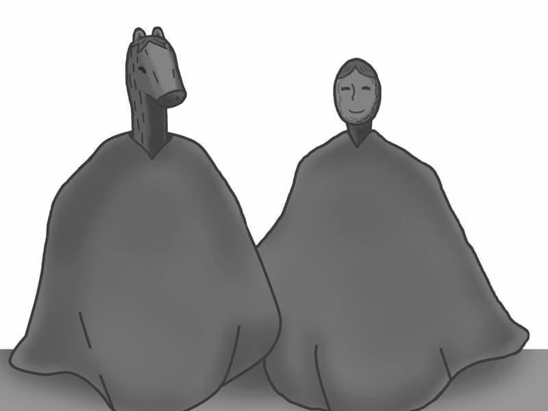 オシラサマのイラスト