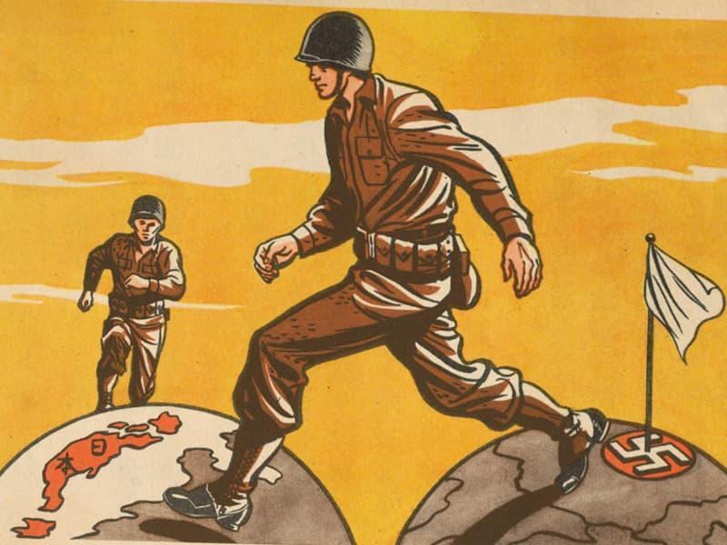 太平洋戦争時の対日宣伝ビラ（『Basic Military Plan for Psychological Warfare in the Southwest Pacific Area』より。出典：国立国会図書館デジタルコレクション）