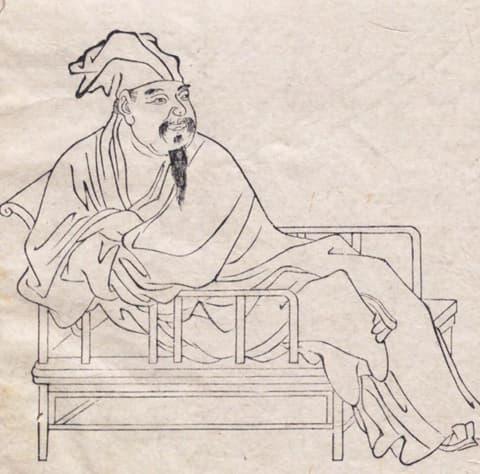 欧陽脩（<a href="https://www.digital.archives.go.jp/img/4275441#22">『晩笑堂竹荘画伝』</a>より。出典：国立公文書館デジタルアーカイブ）