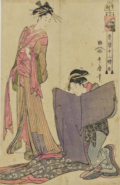 『青樓十二時　續・子ノ刻』（出典：ColBase）