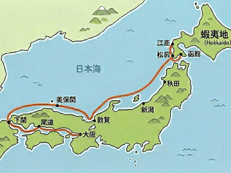 北前船の主な航路