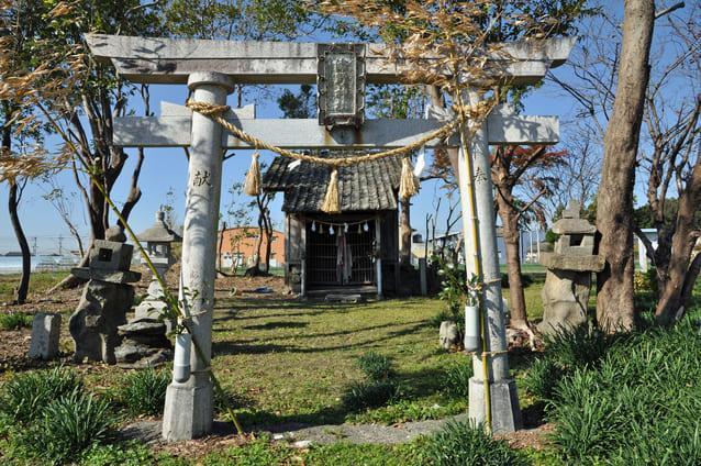 津野親忠の墓がある津野神社（高知県香美市土佐山田町）