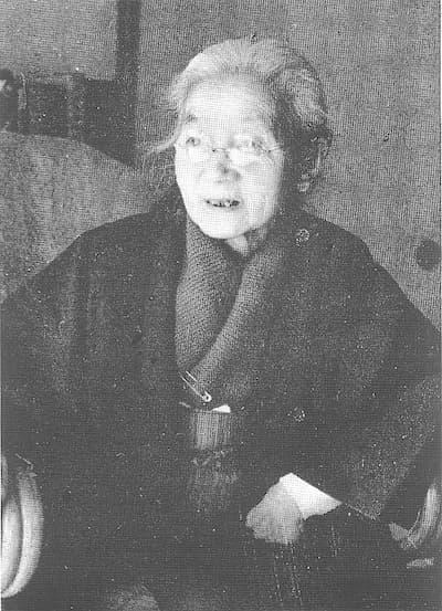 晩年の相馬黒光　パブリックドメイン