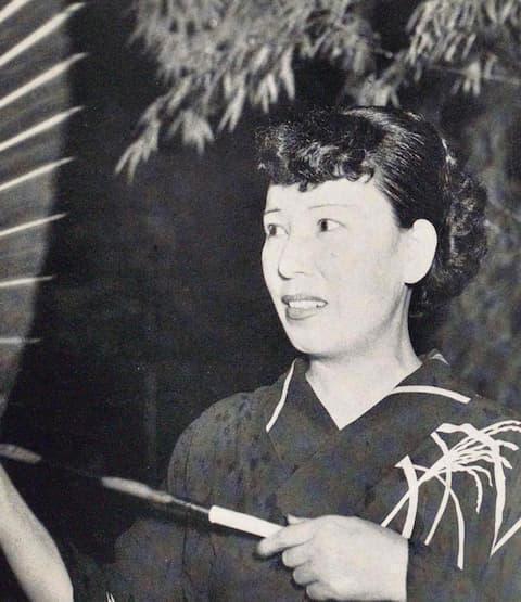 宇野千代（1960年、出典：国立国会図書館HP「近代日本人の肖像」）