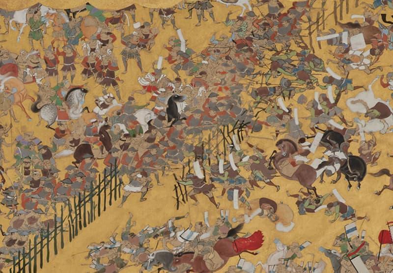 『長篠合戦図屏風』の一部分(模本。出典:colbase)