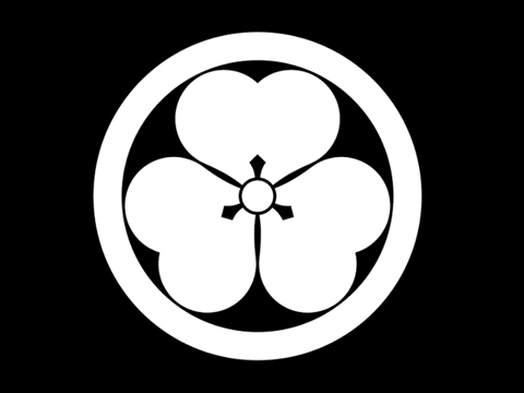 略式紋として使用されたという「丸に酢漿草」
