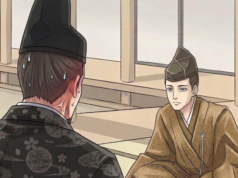 足利義昭の坐像（等持院霊光殿安置）